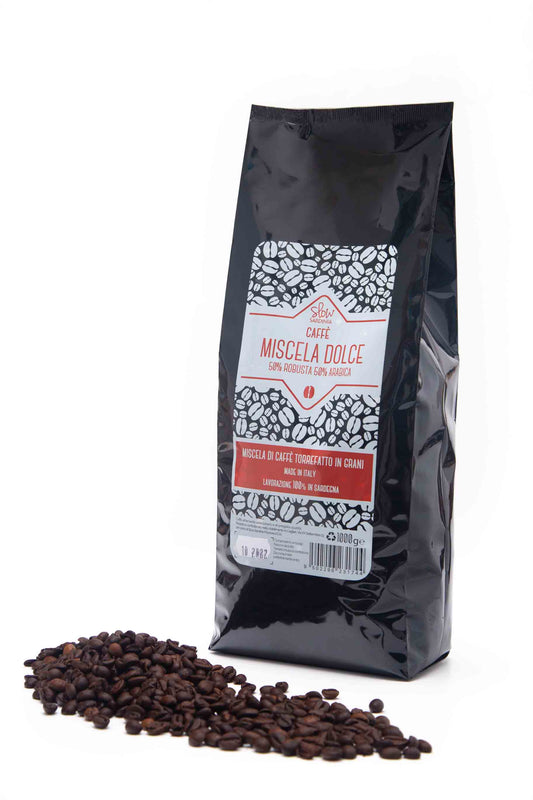 Caffè torrefatto in grani- Miscela DOLCE- 1 kg