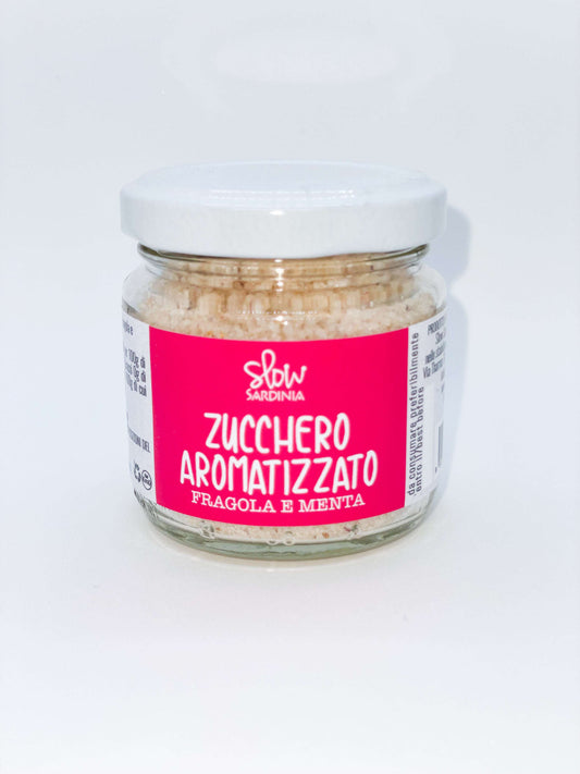 Zucchero aromatizzato Fragola e Menta