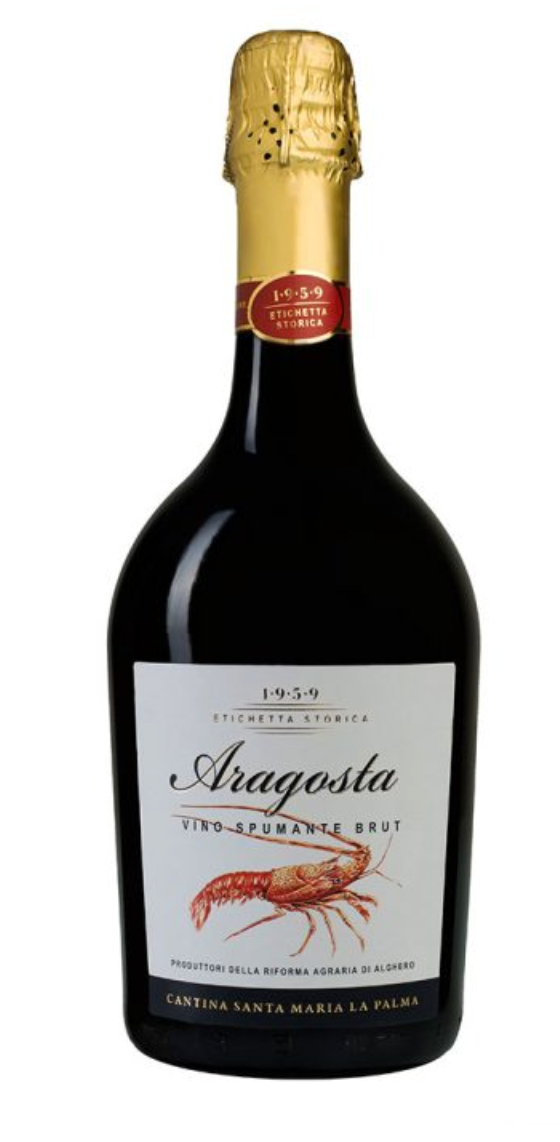 ARAGOSTA BRUT- VINO SPUMANTE BRUT-  75 CL- Cantina Santa Maria La Palma