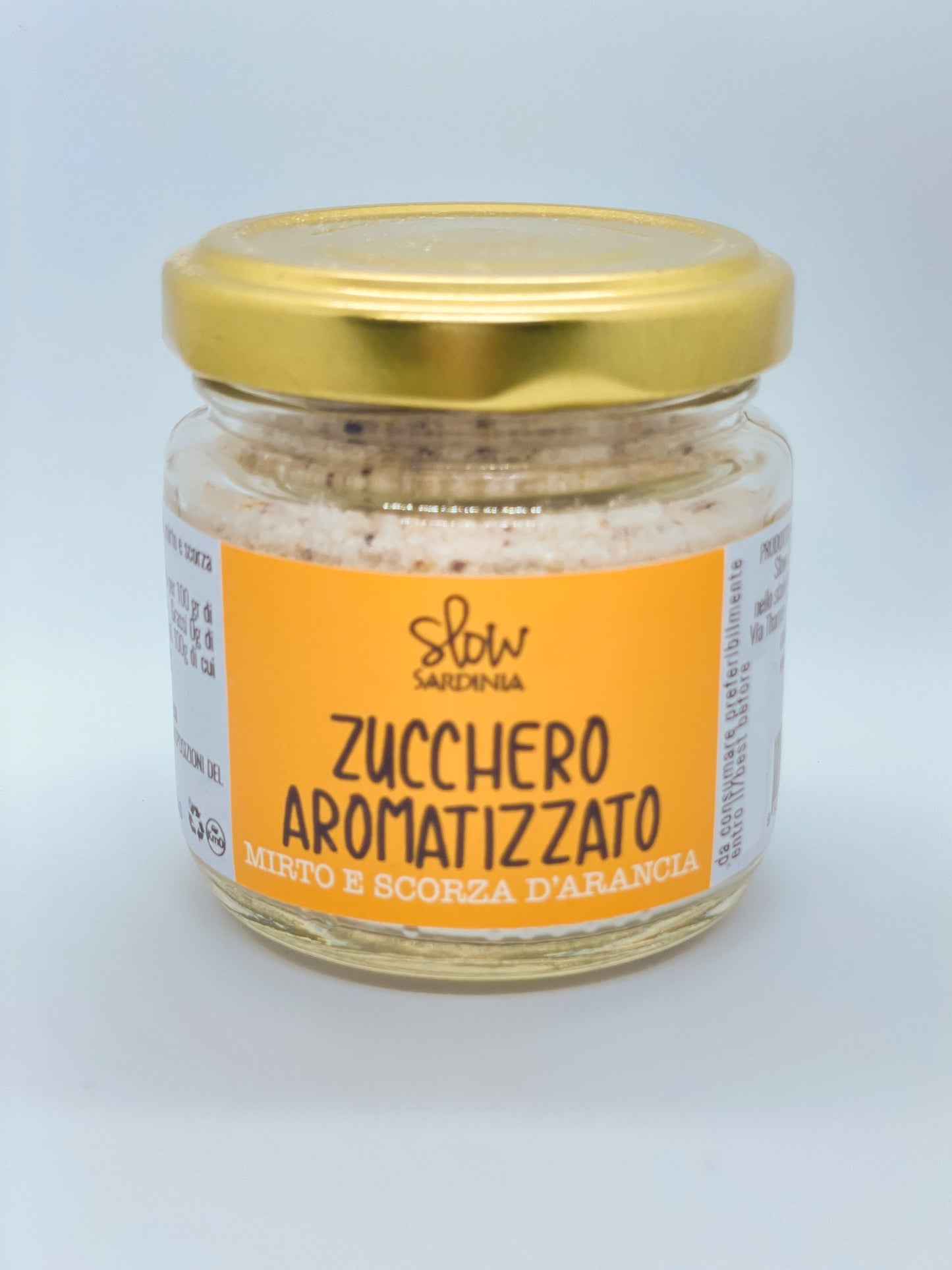 Zucchero aromatizzato Mirto e Scorza di Arancia